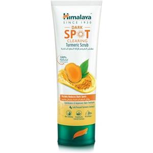 Himalaya Scrub viso alla curcuma che schiarisce le macchie scure, esfolia e migliora la texture della pelle, 75ml, Confezione da 1