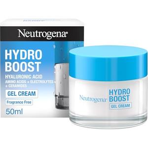 Neutrogena Hydro Boost Crema Gel, Crema idratante viso in gel leggero, Crema viso Acido Ialuronico per un'idratazione intensa, Ideale per pelle secca e sensibile, 50 ml