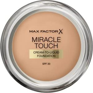 Max Factor Miracle Touch, Fondotinta Coprente con Acido Ialuronico, 060 Sand, 12 ml