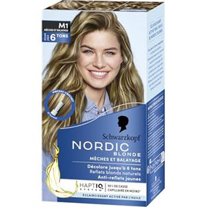 Schwarzkopf, Nordic Blonde, Schiarente Intensivo dall'Olio con Omega Plex, Meches Ultra M1, Senza Ammoniaca, Anti Giallo, per Capelli Morbidi (Il pacchetto può variare)