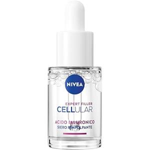 NIVEA Cellular Expert Filler Siero Viso Acido Ialuronico Rimpolpante 15 ml, Siero viso antirughe e rassodante, Face serum con Micro Acido Ialuronico Puro per una pelle levigata e rimpolpata
