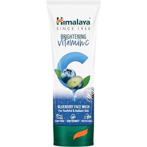 Himalaya Lavaggio viso illuminante alla vitamina C del mirtillo | Detergente viso illuminante | Rimuove la pelle spenta | 100ml