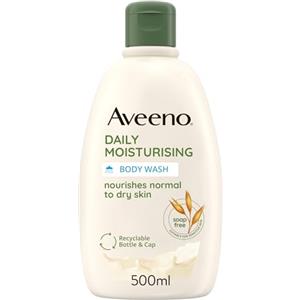 Aveeno Daily Moisturising Detergente Corpo, Bagnoschiuma idratante dal profumo delicato, Docciaschiuma per pelli da normali a secche, Bagnodoccia con Avena Colloidale Prebiotica, 500 ml