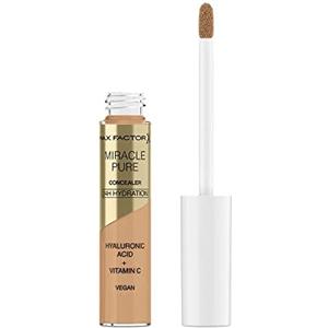 Max Factor Correttore Liquido Miracle Pure, Formula con Vitamina C e Acido Ialuronico, 24 Ore di Idratazione, 100% Vegan, Tonalità 03 Light to Medium