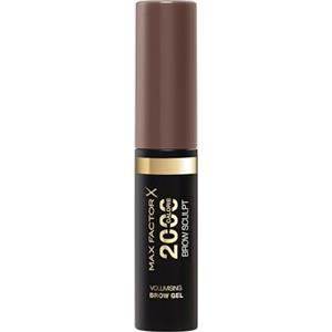 Max Factor 2000 Calorie Gel per sopracciglia, a lunga tenuta, sopracciglia più folte e voluminose, waterproof, non sbava, modella e accentua, 5 tonalità, 002 Soft Brown, 4,5 ml