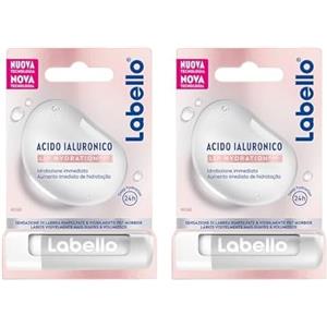 Labello Acido Ialuronico Lip Hydratation Plus Rosé 5.2g, Burrocacao Ultra-Leggero per Labbra Rimpolpate, Idratazione 24 Ore