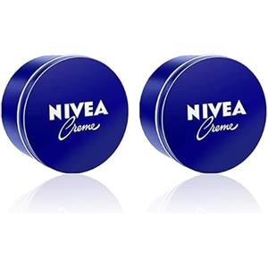 NIVEA Creme Crema multiuso 400 ml, Crema NIVEA classica a base di Eucerit, Glicerina e Pantenolo, Crema corpo, viso e mani dermatologicamente testata per tutta la famiglia (Confezione da 2)