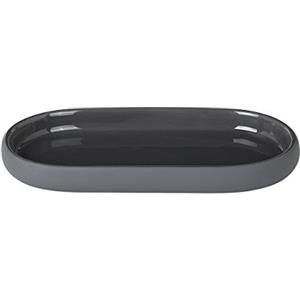 blomus -Sono 69043 - Vassoio in ceramica con calamita, vassoio da bagno dal look esclusivo, decorazione organizer, portagioie, vassoio portaoggetti, cosmetici, accessorio da bagno, 19 x 10 x 5 cm