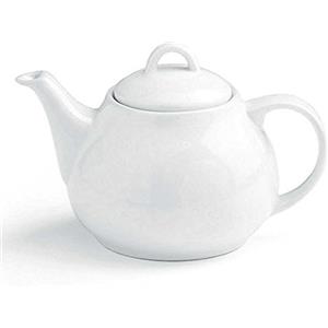 Tognana VS033030000 Teiera Vesuvio, Porcellana, Bianco, 1 pezzo