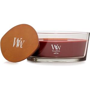 Woodwick Candela profumata WoodWick con stoppino scoppiettante | Candela Rouge Oud ellittica | Candele a lunga combustione: Fino a 50 ore di combustione | Regali perfetti per le donne