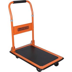 BLACK+DECKER BXWT-H303 Carrello Spiaggia Pieghevole - Carrellino con Ruote Portatutto Max. 80KG - Carriola 60 x 40 x 80,5 cm - Carrello Saliscale con Maniglia - Facile da Riporre - Acciaio