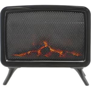 Wintem Caminetto Elettrico con Effetto Fiamma Realistico 34x18x30cm -Potenza e Termostato Regolabile 800/1600W Ideale per Creare un'Atmosfera Accogliente con Protezione dal Surriscaldamento