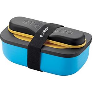 Guzzini ‎1711 Set Lunch Box Con Posate Da Viaggio, Multicolore, 20 x 12 x 10 Cm