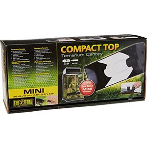Exo Terra Compact Top, copertura per terrario, mini, per 1 lampada, con riflettore, 30 x 9 x 15 cm, attacco E27