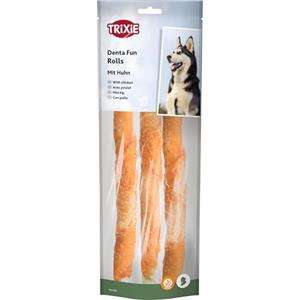 Trixie xie 31326 Denta Fun Chicken Chewing Rolls, 28 cm (confezione da 3) /250 g