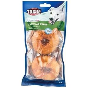 Trixie - Anello da masticare Denta Fun al pollo per cane, 110 g, 2 pezzi