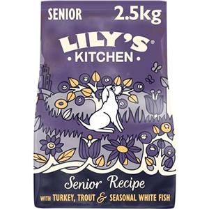 Lily's Kitchen Completo Crocchette Cani per cani adulti 8+ Senior (2.5 kg) - Salmone e trota