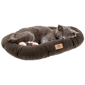 Ferplast Cuscino Cane e Gatto RELAX MICROFLEECE, Cuccia in Caldo e Soffice Micropile per Taglia Piccola, Lettino per Cani Lavabile, 43 x 30 x 12 cm. Marrone