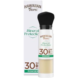 HAWAIIAN Tropic Mineral Brush SPF30 - Protezione solare viso SPF30 in polvere con comodo applicatore a pennello - Con filtri minerali