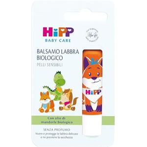 HiPP - Baby Care Balsamo Labbra Biologico per Bambini, per Pelli Sensibili, con Oli biologici, Facile da Applicare, 1 Pezzo da 4.8 g