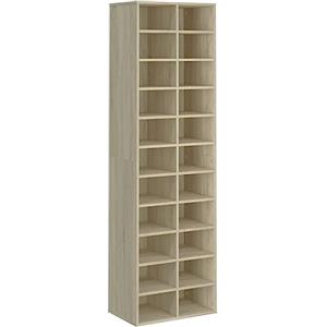 vidaXL Scarpiera con 22 Scoparti Alta Organizzatore Scaffali Espositore Mobile Stoccaggio Scarpe Portascarpe Rovere Sonoma in Truciolato