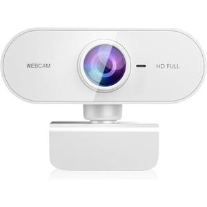 DDKJ Webcam pc con Microfono, Web Cam Full hd 1080P 30fps usb pc Camera, Rotazione di 360 Gradi Plug & Play Web Camera per Windows Macos Linux Zoom Streaming Youtube Skype Gaming Video