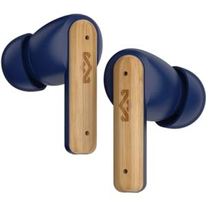 Marley House of Little Bird True Wireless Bluetooth Earbuds - Auricolari IPX4 con Microfono Integrato, 24 Ore di Autonomia, Cuffie In-Ear, Ricarica Rapida USB-C, Materiali Sostenibili, Blu