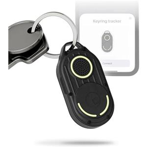 Rolling Square AirNotch Pro- Portachiavi Bluetooth, Localizzatore Bluetooth Compatibile Solo con Apple Find My, Tracker con Suono 360°, Batterie Sostituibili, Smart Tag Impermeabile Fosforescente (x1)
