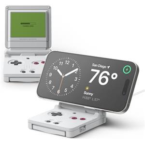 elago MS M5 Supporto di Ricarica Wireless - Compatibile con MagSafe e iPhone Serie 17/16/15/14/13/12, Design Classico Console Portatile, Silicone Premium, Modalità StandBy [Caricabatterie Non Incluso]