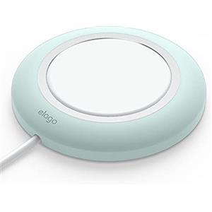 elago MS Cover di Ricarica Wireless Magnetica - Compatibile con Caricatore MagSafe, iPhone 17/16/15/14/13/12, Tutti i Dispositivi di Ricarica Wireless [Caricatore Non Incluso] (Verde Menta)