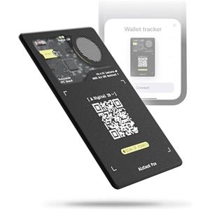Rolling Square AirCard Pro - Wallet Tracker Card Bluetooth Compatibile Solo con Apple Find My - Localizzatore Bluetooth con Ricarica Wireless, Gadget Tecnologici, Smart Tag Portafoglio - Bundle 2x