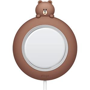 elago l B&F MS Cover di Ricarica Wireless Magnetica - Compatibile con Caricatore MagSafe, iPhone 17/16/15/14/13/12, Tutti i Dispositivi di Ricarica Wireless [Merce ufficiale] (BROWN)