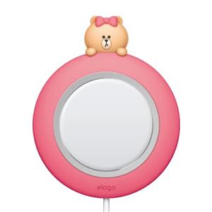 elago l B&F MS Cover di Ricarica Wireless Magnetica - Compatibile con Caricatore MagSafe, iPhone 17/16/15/14/13/12, Tutti i Dispositivi di Ricarica Wireless [Merce ufficiale] (CHOCO)