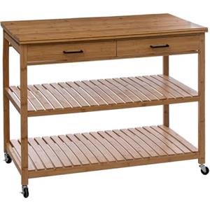 5 five simply smart 5five - Isola a 2 Livelli in bambù linha con 2 cassetti