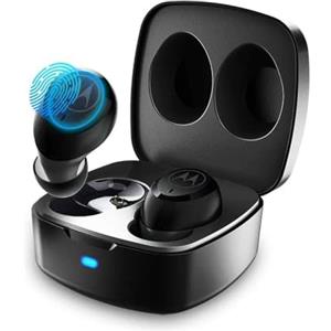 Motorola Sound Motorola Vervebuds 100 - Cuffie Wireless - Cuffie Auricolari Bluetooth 5 Mini - Impermeabile Ip55 e 14H con Custodia di Ricarica - Compatibile con Alexa, Siri e Google Assistant - Nero
