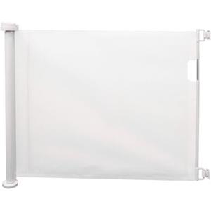 Avilia Cancello di Sicurezza per Bambini Estendibile - Cancelletto Ideale per Scale e Porte, Meccanismo di Blocco Facile, Montaggio a Vite, in ABS e PVC, 130x88 cm, Bianco