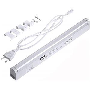 BAKAJI Lampada Luce Sottopensile Cucina Lunghezza 30cm Barra LED 4W Bianco Naturale 4000K Alta Luminosità 330LM Faretto Slim Sotto pensile Risparmio Energetico per Mobili prolungabile (30 cm)