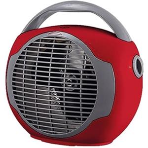 Virsus Termoventilatore Sun portatile 1000-2000 watt 2848, misura 24x14x21 cm, basso consumo, 2 livelli di potenza, scaldino elettrico scaldabagno con funzione Caldo e Freddo, Vari Colori (rosso)
