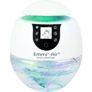 Emmi-dent Emmi Air Ioni Purificatore d'Aria - Adatto per allergici | Fino a 35 m² | Purificatore d'Aria con ioni neutralizzanti gli odori | Ideale contro polvere, virus, pollini e odore di acrilico