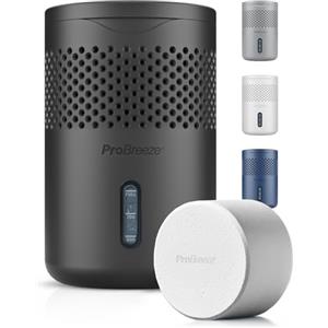Pro Breeze Osmo Deumidificatore Silenzioso e ricaricabile per umidità e condensa in casa camera armadio auto - Rimuovi muffa da bagno con pastiglia da 700g - Senza elettricità