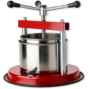 Virsus Torchietto in acciaio inox con diametro pari a 12 cm, capacità 2,5 Litri, pressa premitutto per alimenti, melanzane, liquore, vino, frutta, verdura, mirto, Made in Italy