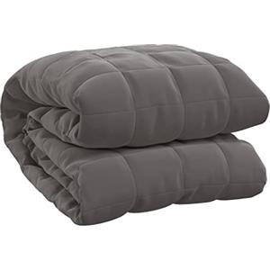 vidaXL Coperta Ponderata Grigia 220x235 cm 11 kg Tessuto