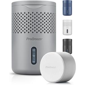 Pro Breeze Osmo Deumidificatore Silenzioso e ricaricabile per umidità e condensa in casa camera armadio auto - Rimuovi muffa da bagno con pastiglia da 700g - Senza elettricità