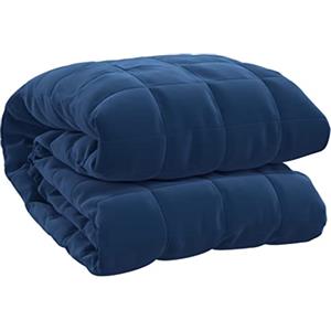 vidaXL Coperta Ponderata Blu 155x220 cm 7 kg Tessuto
