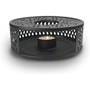 Creano Scaldavivande in Acciaio Inox con Portacandele per Teiere e Tazze Elegante Stabile Non Fa Rumore Regalo Perfetto Adatto a Tutte Le Teiere