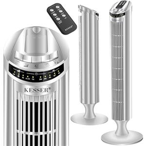 KESSER® Ventilatore a torre con TELECOMANDO - ventilatore a colonna con display a LED - ventilatore a piantana - climatizzatore