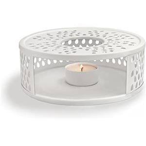 Creano Scaldavivande in Acciaio Inox con Portacandele per Teiere e Tazze Elegante Stabile Non Fa Rumore Adatto a Tutte Le Teiere - Regalo Perfetto Donna Uomo Natale Pasqua