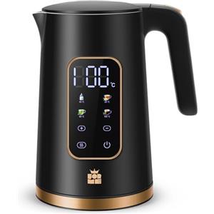 FOR ME ForMe Bollitore Elettrico In Acciaio Inox 1,7 L Temperatura Regolabile da 40-100 C I Funzione di Mantenimento Caldo LED Display Digitale della Temperatura I Arresto Automatico I Teiera Senza BPA