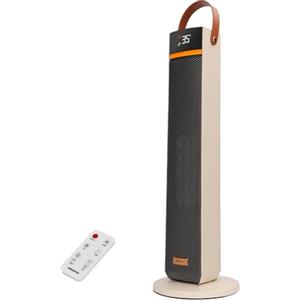 Aigostar AuroWarm, 2000W Termoventilatore, Stufetta Elettrica Basso Consumoz, Tecnologia Ceramica, Modalità ECO, Oscillazione 45°, Telecomando e 24H Timer, Termostato Ambiente, Casa, Ufficio, Bagno