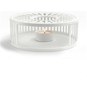 Creano Scaldavivande Bianco in Acciaio Inox con Portacandele per Teiere e Tazze Design Elegante Stabile Non Fa Rumore Adatto a Tutte Le Teiere - Regalo Perfetto Donna Uomo Natale Pasqua